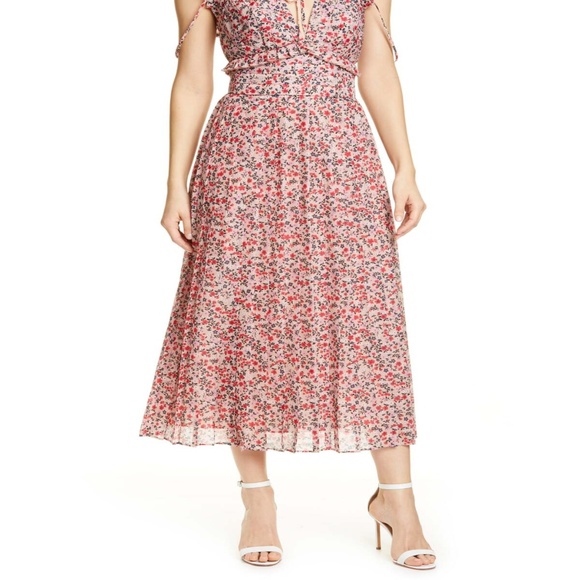 ROBERT RODRIGUEZ Cayana Pleated Floral Dress NWT 4 - Picture 6 of 8